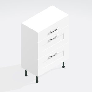 Bathroom  3 Drawer Base Unit - Express Oxford